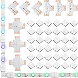48 Pieces 3 Pin 10 mm LED Strip Connector Kit