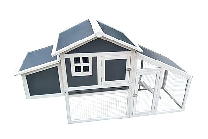 Neocraft Medium Grey And White Chicken Coop