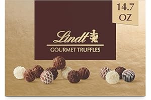 Lindt Gourmet Truffles Chocolate Candy Truffles, Assorted Chocolate Truffles, Christmas Candy, 14.7 oz. Gift Box