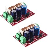 Coliao 2pcs 400W Adjustable Speaker Crossover 2 Way Treble/Bass 2 Unit Audio Frequency Divider Distributor Filters Updated Version