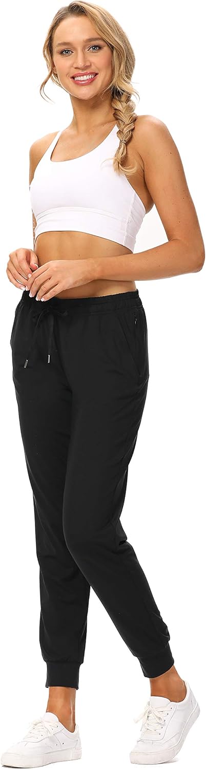 Houmous Joggers Pants Drawstring Active Yoga Sweatpants Workout Lounge Pants with 4 Pockets : Clothing
