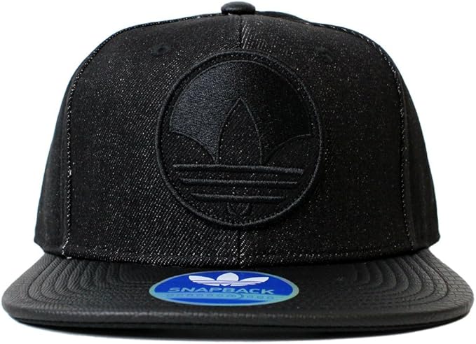 Amazon Adidas Originals アディダス オリジナルス ユニセックス 刺繍 キャップ Mixed Snap Back Cap トレフォイル スナップバック キャップ Black Denim ブラック デニム H773 キャップ 通販