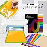 TECKWRAP Permanent Vinyl Sheets 12x12 40 Sheets Assorted Colors view 4