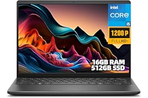 Dell Inspiron 14" Student and Business Laptop, Intel Core i5-1334U, 16GB DDR5 RAM, 512GB SSD, FHD+ (1920×1200) Display, Wi-Fi