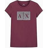 Armani Exchange Women's Box Logo Sequin Tee