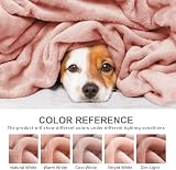 EHEYCIGA Fleece Blanket Dusty Pink 150x200cm Double Size Throw view 6