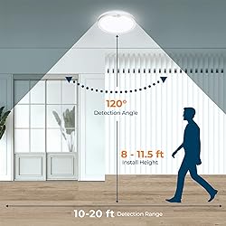 BLNAN Motion Sensor Ceiling Light Wired, 8.7 Inch