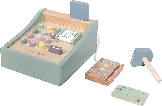 Little Dutch Caja registradora con escáner Menta: Amazon.es: Juguetes y juegos