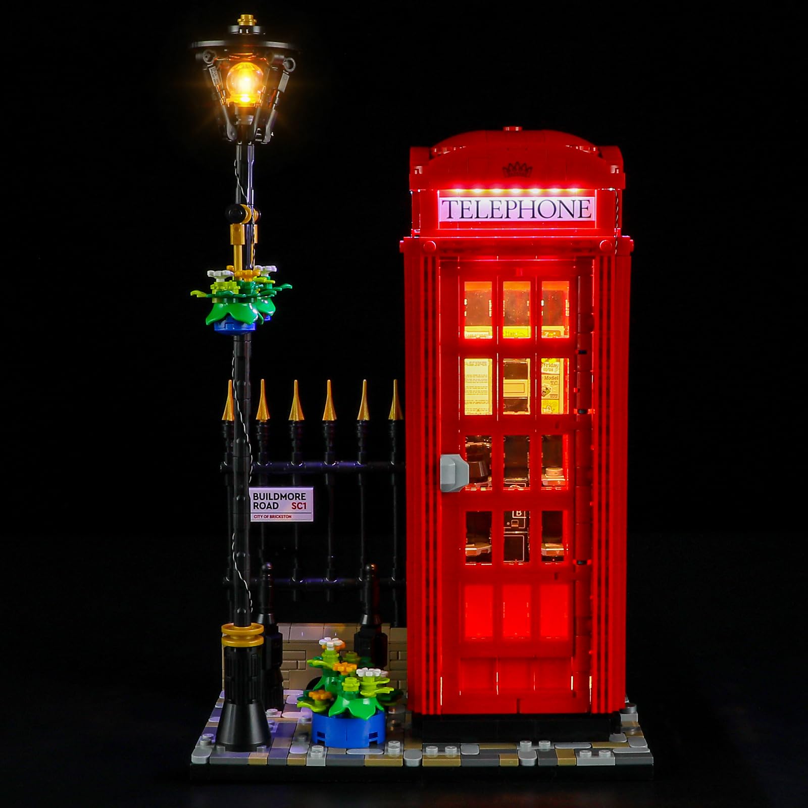 BRIKSMAX Led Lighting Kit for Lego-21347 Red London Telephone Box - Compatible with Lego Ideas Building Set- Not Include Lego Set