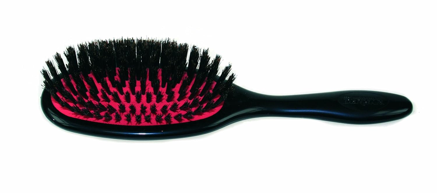 Denman Ultimate Natural Bristle Hairbrush Medium with Cleaning Brush