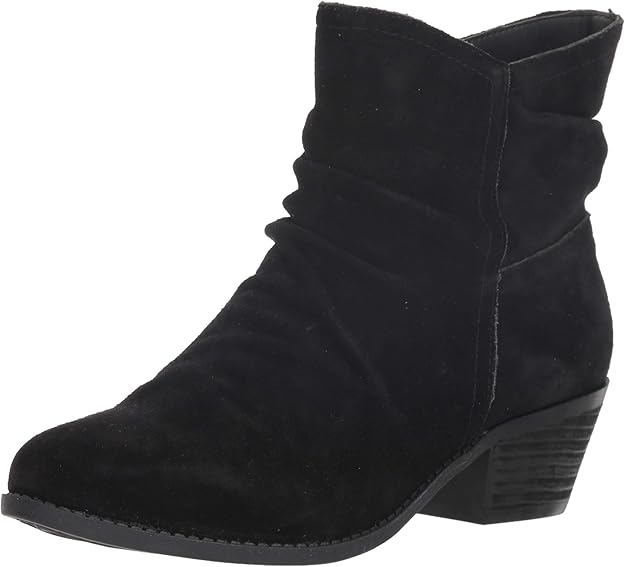 me too suede booties