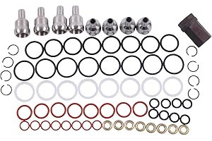 YQABLE Oil Rail Leak Repair Kit Tool O-Rings & Injector Seal Compatible for Ford 6.0L Powerstroke 2003-2007
