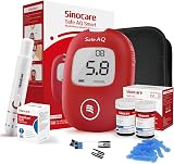 Sinocare Safe AQ Smart Blood Glucose Monitor Kit with Strips 50 & Lancing 50 view 1