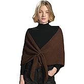 Harikery Women's Shawl Wrap Cardigan Knitted Wool Blend Pashmina Cape, Scarf & Sweater Cover-Up for winter
