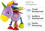 LAMAZE Tilly Unicorn Toy with Rainbow Mane Wings Crinkle Texture view 2