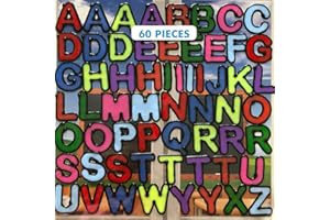 Alphabet and Letter Gel Window Clings for Kids (60 pc Double Set) - Window Stickers for Toddlers, Gel Clings Window Decals Jelly Reusable Sticker - Home Car Plane Airplane Activities (Jesplay USA)