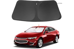 LHFLIVE Windshield Sun Shade Custom Fit for 2016-2024 2025 Chevrolet/Chevy Malibu Accessories Foldable Sunshade Sun Blocker Protect Car from Sun Rays & Heat Damage Keep Car Cooler