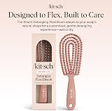 Kitsch Flexible Detangle Hair Brush with Bendable Frame Terracotta view 9