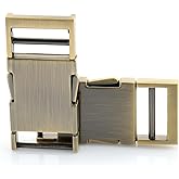 CRAFTMEMORE Metal Quick Side Release Buckle Quality Webbing Bag Clip Flat Lock Belt Strap Backpacks Collar Pack of 1 Buckle
