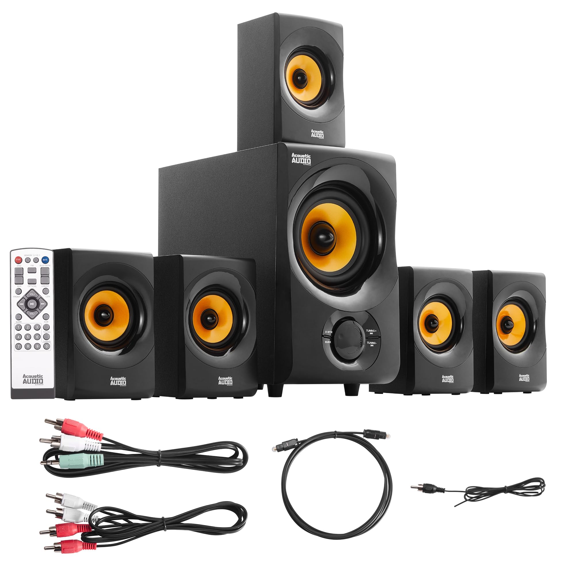 Photo 1 of Acoustic Audio AA5170 Home Theater 5.1 Bluetooth Speaker System 700W with Powered Sub