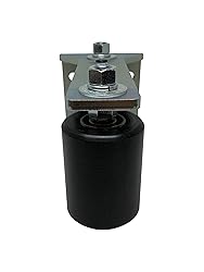 Slide Gate Guide Post Rollers 3" Black L Rear