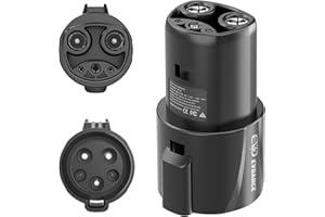 EVDANCE J1772 to NACS Adapter, 80A & 250V Chagring Adapter for Mod-3/Y/S/X [Safety Certified] Charging Adapter[Only for Nacs Owners]
