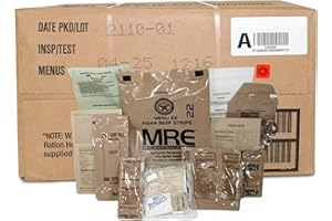 LEEVAX MRE Meals Emergency Supplies, Emergency Food Supply, Survival Food, Freeze Dried Food w/ Flameless Heater, Ready Meals (Variety Pack of 12) – (A or B Case Selected at Random Inspection 2024, 2025, 2026)