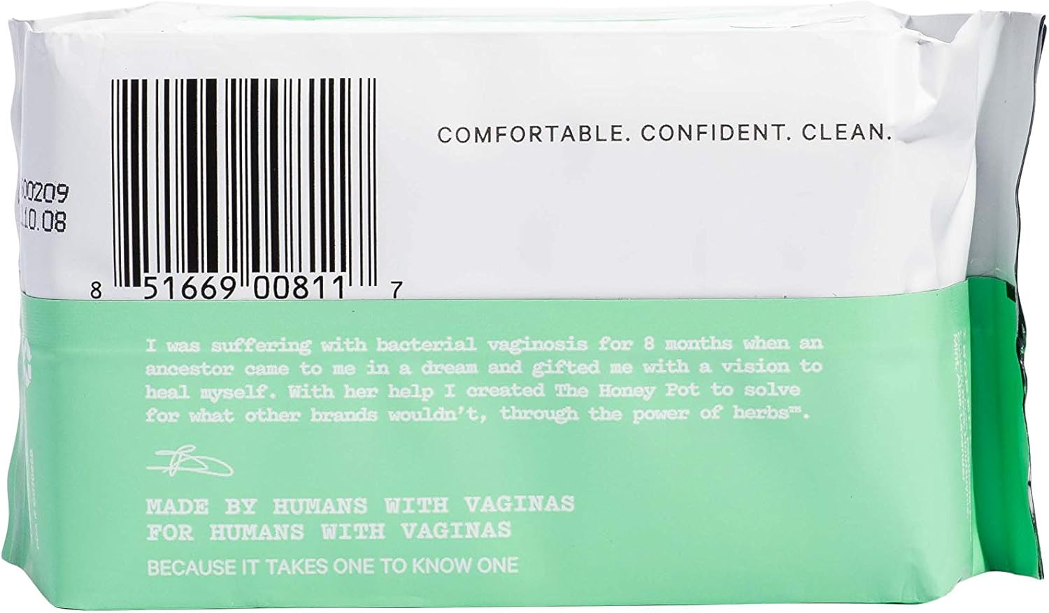 The Honey Pot Company Everyday Herbal-Infused Pantiliners | Natural Sanitary Napkin Liners | Plant-Based Feminine Care | Chlorine-, Pesticide-, Paraben-, Carcinogen-, Fragrance-Free | 30 Liner Count: Health & Personal Care