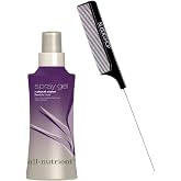 All Nutrient Spray Gel, Natural Styler, Flexible Hold Hair Spray (w/Sleek Comb) Hairspray UV+ Color Protection, 100% Vegan (3.4 OZ / 100 ML - TRAVEL SIZE)