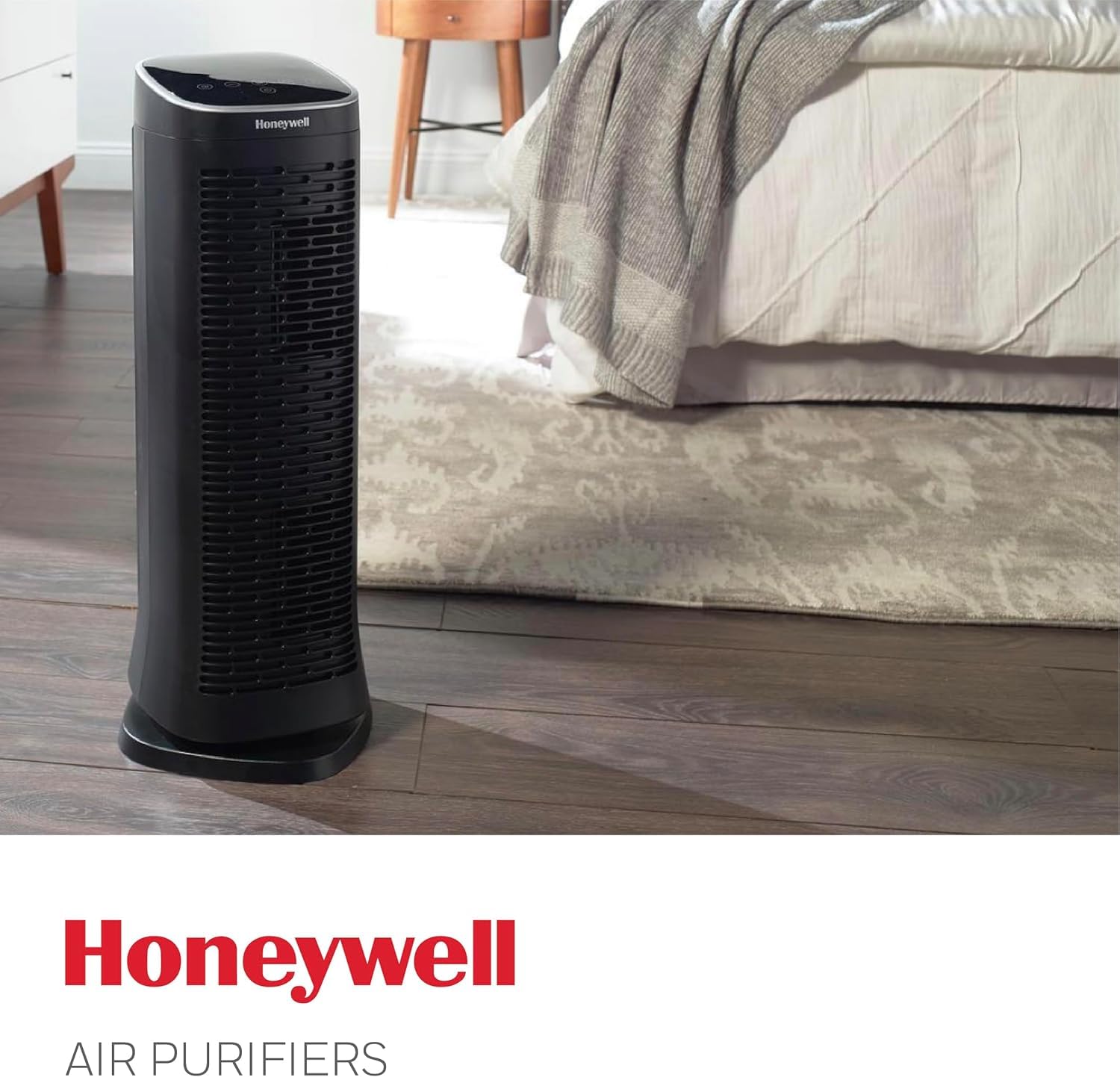 Honeywell Air Genius 5 Air Purifier for Large Rooms up to 1200 Ft², Permanent Washable Filters, Reduces Dust, Pollen, Pet Dander, Odors, Smoke, Black, HFD320
