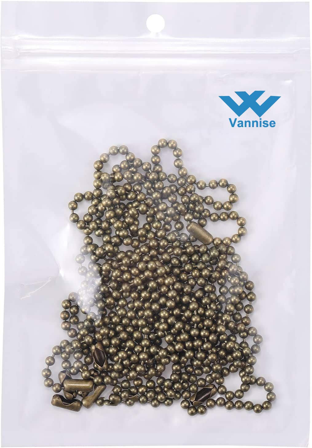 Pull Chain Extension, 2Pack 36" Stainless Steel Fan Chain Extender with 6 Strong Matching Connectors, Strong Bearing & Rustproof #6 Size Pull Chain for Ceiling Fan Pull Chain: Industrial & Scientific