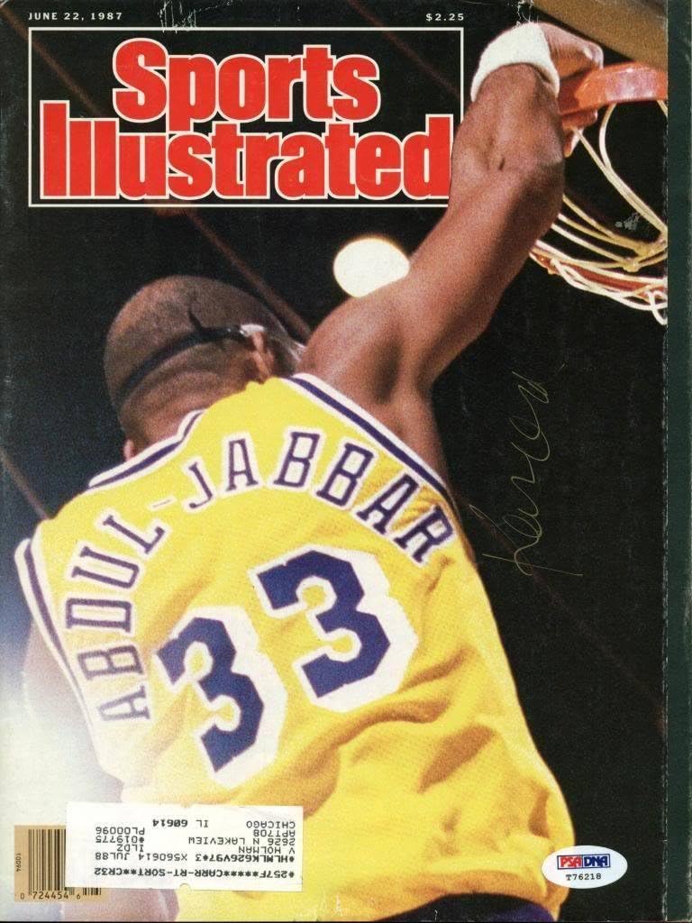 kareem abdul jabbar signed basketball