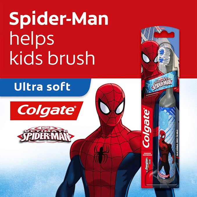 Colgate cepillo de dientes a pilas Spider-Man: Amazon.es: Salud y cuidado personal