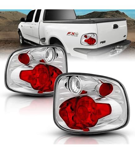 EAGLE EYES Carbon Fiber Tail Lights For 2001-2003 Ford F-150 Flareside