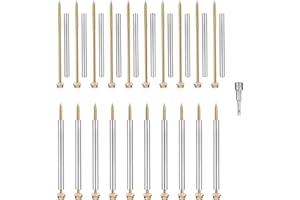 20 Pcs 7" Gutter Screws with Stainless Steel Sleeve Set Nails,Durable Rust Resistant Self-Tapping Gutter Hanger Screws,Easy I
