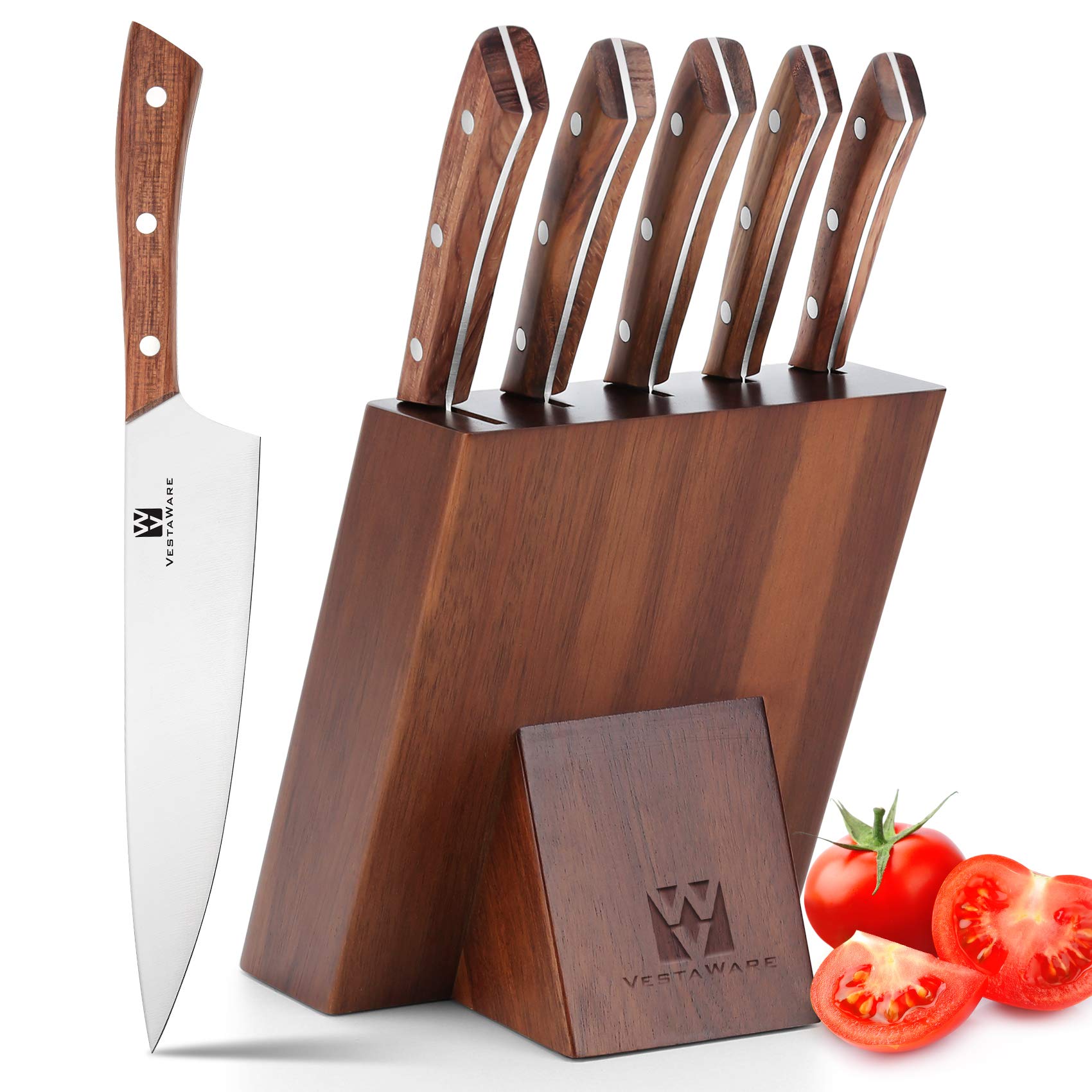 Buy 6Piece Chef Knife Set, Vestaware Professional Kitchen Knives Set
