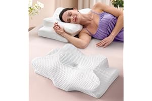 EMIRCEY Dream Without Pain Cervical Neck Pillow for Sleeping, Ergonomic Side Sleeper Pillows for Adults, Cooling Orthopedic Pillow for Neck Relief Support, Memory Foam Pillows Back Stomach Sleepers