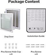 Pet Prime 2 Ways Locking Pet Flap Door Small Transparent Flap view 6