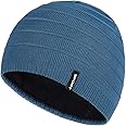 Bodvera Mens Winter Beanie Hat Warm Knit Cuffed Plain Toboggan Ski Skull Cap (3 Patterns)