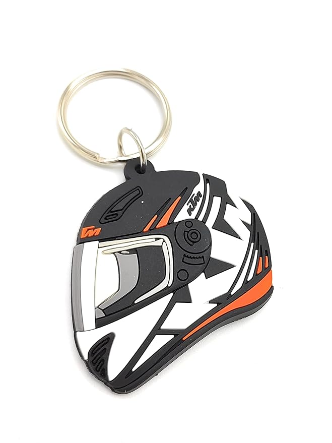 N.1 JDP kTM Doublesided Helmet Shape Rubber Keychain KTM DUKE Bike
