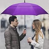 ACEIken Golf Umbrella 68 Inch Windproof Double Canopy Automatic Purple view 7