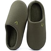 ULTRAIDEAS Men's Comfy Memory Foam Slippers Indoor, House Slippers for Men Non-Slip