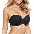 HACI Full Figure Strapless Bra for Women Multiway Coverage Underwire Plus Size Red Carpet