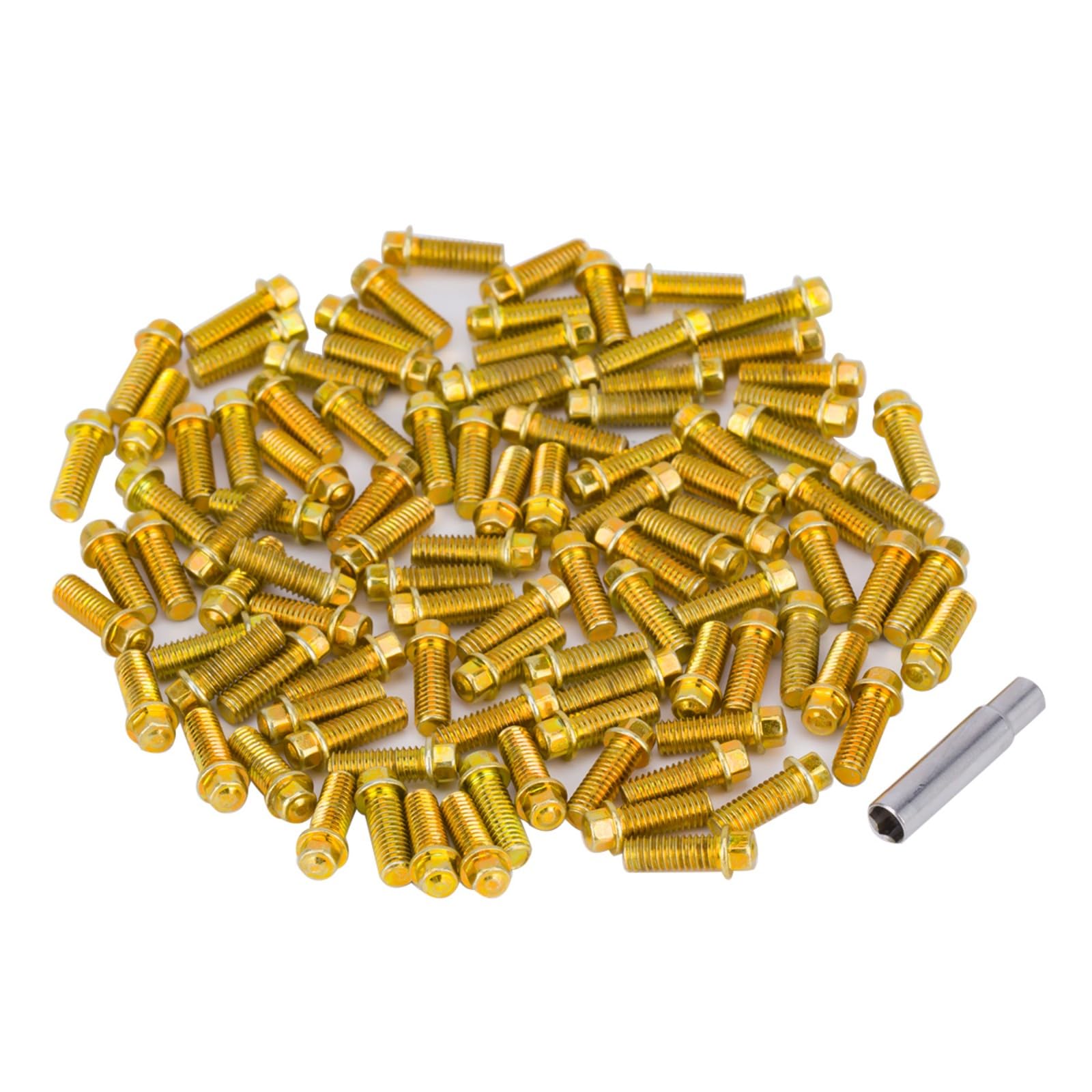 Photo 1 of 100PCS M2 M3 RC Scale Metal Stainless Screws Kit for 1/10 RC Car Crawler TRX4 TRX6 Axial SCX10 90046 AXI03007 Wheel Rims Upgrade Parts (M3*8mm)