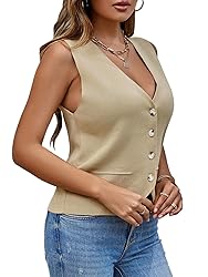 Saodimallsu Womens Sleeveless Sweater Vest Knit V