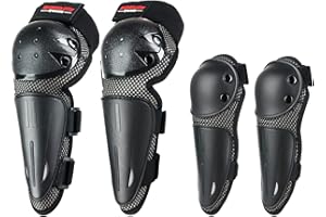 Reomoto Kids Dirt BIke Elbow Knee Pads,Motocross Knee Shin Protect Gear,Adjustable Motorcycle Knee Eblow Protecion for Cycling MTB ATV Skateboard Skiing Skating