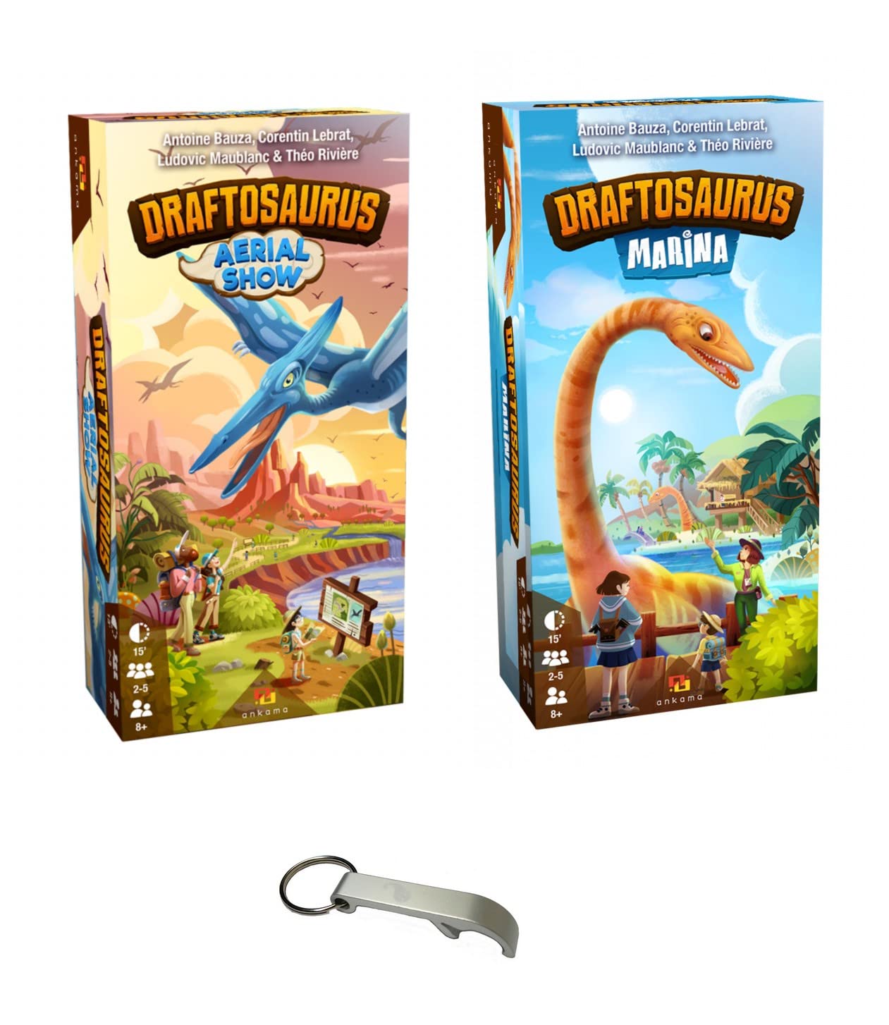 Set of 2 Draftausorus Marina Extensions + Aerial Show + 1 Blumie Bottle Opener