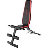 CAP Barbell FM-CS104B Cap Strength Utility Bench with Dumbbell Holders,Black/Red