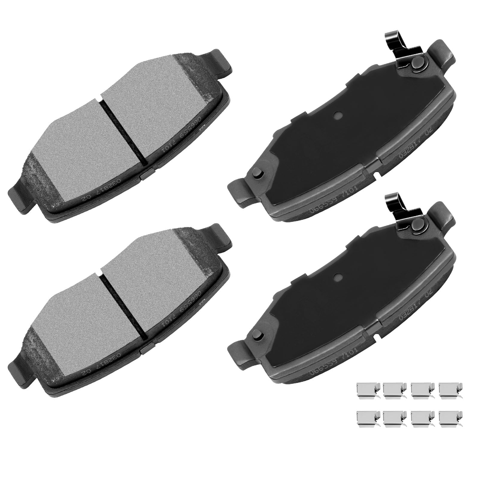 cciyu D1274 Rear Ceramic Disc Brake Pads Kit For