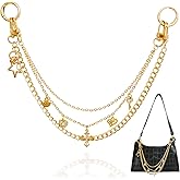 Merunone Bag Charms Purse Chain Charm for Handbags & Tote Bags, Cute Gold Key Chain Accessories for Bogg Bag